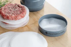 Kit de préparation de burgers MasterClass en polymère gris + 100 disques de cire