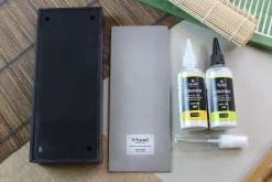 Kit japonais Suehiro pour restaurer le damas d'un couteau - 5 pièces