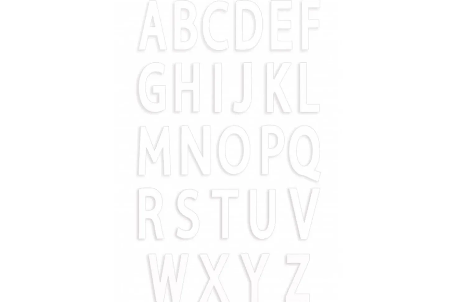 Kit letter cake Scrapcooking 26 gabarits lettres - Réutilisable