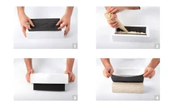 Kit moule à bûche 250 x 90mm + tapis de décor Silikomart