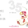 Kit number cake Scrapcooking 9 chiffres - Réutilisable