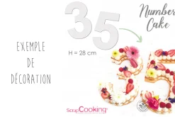 Kit number cake Scrapcooking 9 chiffres - Réutilisable