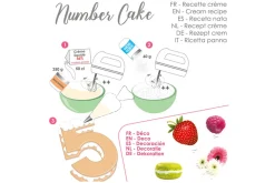 Kit number cake Scrapcooking 9 chiffres - Réutilisable