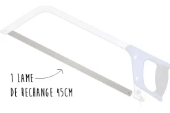 Lame carbone pour scie manche PP bleu 45cm