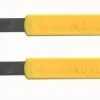 Lame de boulanger inox crantée manche jaune - 2 pièces