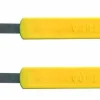 Lame de boulanger inox droite manche jaune - 2 pièces