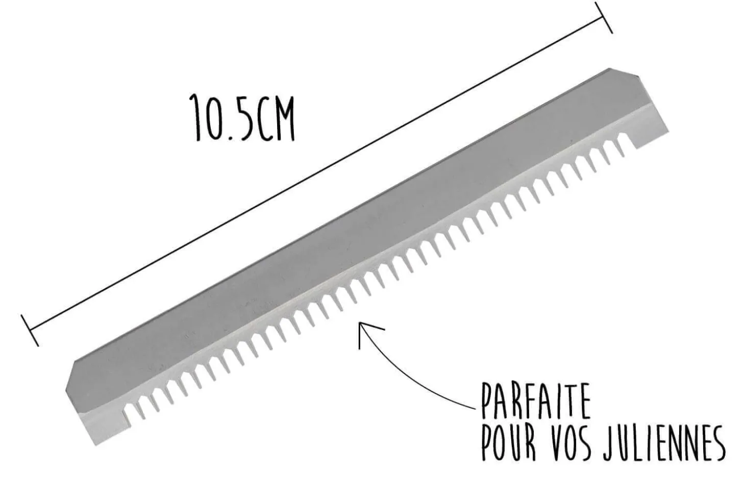 Lame à dents moyennes remplacement pour mandoline Benriner petit modèle
