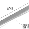 Lame à dents moyennes remplacement pour mandoline Benriner grand modèle