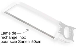 Lame inox de rechange pour scie de boucher Sanelli 50cm