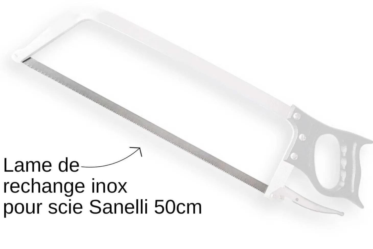 Lame inox de rechange pour scie de boucher Sanelli 50cm