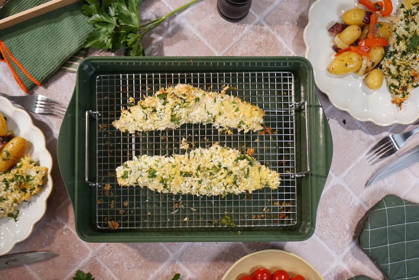 L'Incroyable Double grille de cuisson Cookut pour l'Incroyable plat à four ajustable