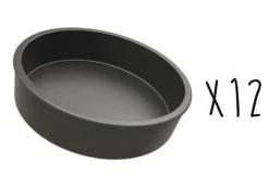 Lot de 12 moules à quiche ou millasson Exoglass® Matfer