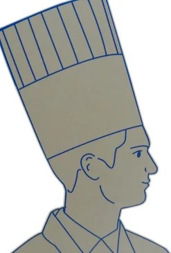 Lot de 10 toques de chef en papier taille réglable 26.5cm
