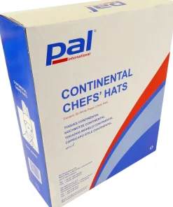 Lot de 10 toques de chef en papier taille réglable 23.5cm