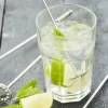 Lot de 4 touillettes + pilons à cocktail Point Virgule en acier inoxydable