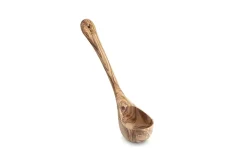Louche Bérard 14cl faite main en olivier qualité artisanale avec lanière 36cm