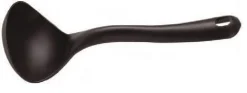 Louche de cuisine professionnelle en polyamide noir 32cm diamètre 9cm - 10cl