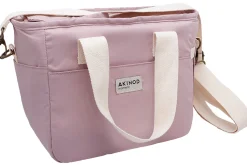 Lunch bag isotherme Akinod 08:17 en polycoton rose 7L