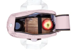 Lunch bag isotherme Akinod 08:17 en polycoton rose 7L