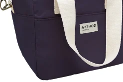 Lunch bag isotherme Akinod 08:17 en polycoton bleu navy 7L