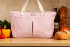 Lunch bag isotherme Akinod 10:47 en polycoton rose 21L