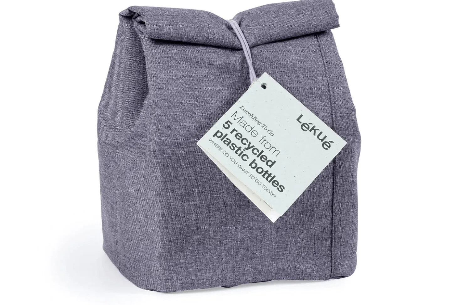 Lunchbag To Go Organic Lékué en matériaux recyclés 20x13cm