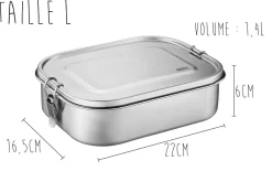 Lunch box Gefu Endure en inox