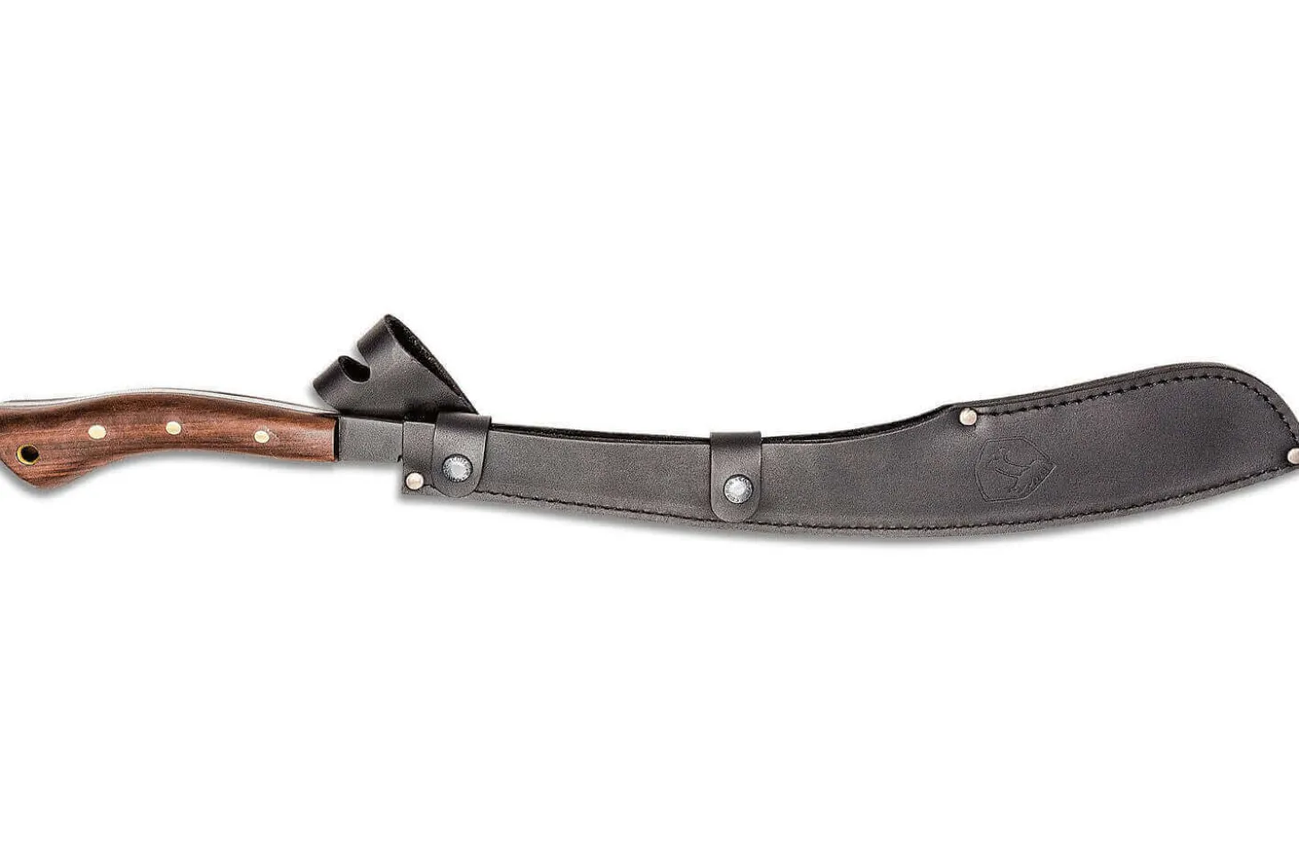 Machette Condor Parang 60940 lame noire 44,5cm manche en noyer avec étui en cuir