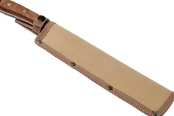 Machette Esee Expat Libertariat lame acier carbone 22,8cm manche bois de noyer + étui