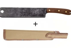 Machette Esee Expat Libertariat lame acier carbone 22,8cm manche bois de noyer + étui