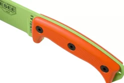 Machette Esee Junglas JUNGLAS-VG-E lame carbone venom green 26,5cm manche G10 orange + étui