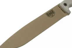 Machette Esee Junglas JUNGLAS-DE-E lame acier carbone Dark Earth 26,5cm manche micarta gris + étui