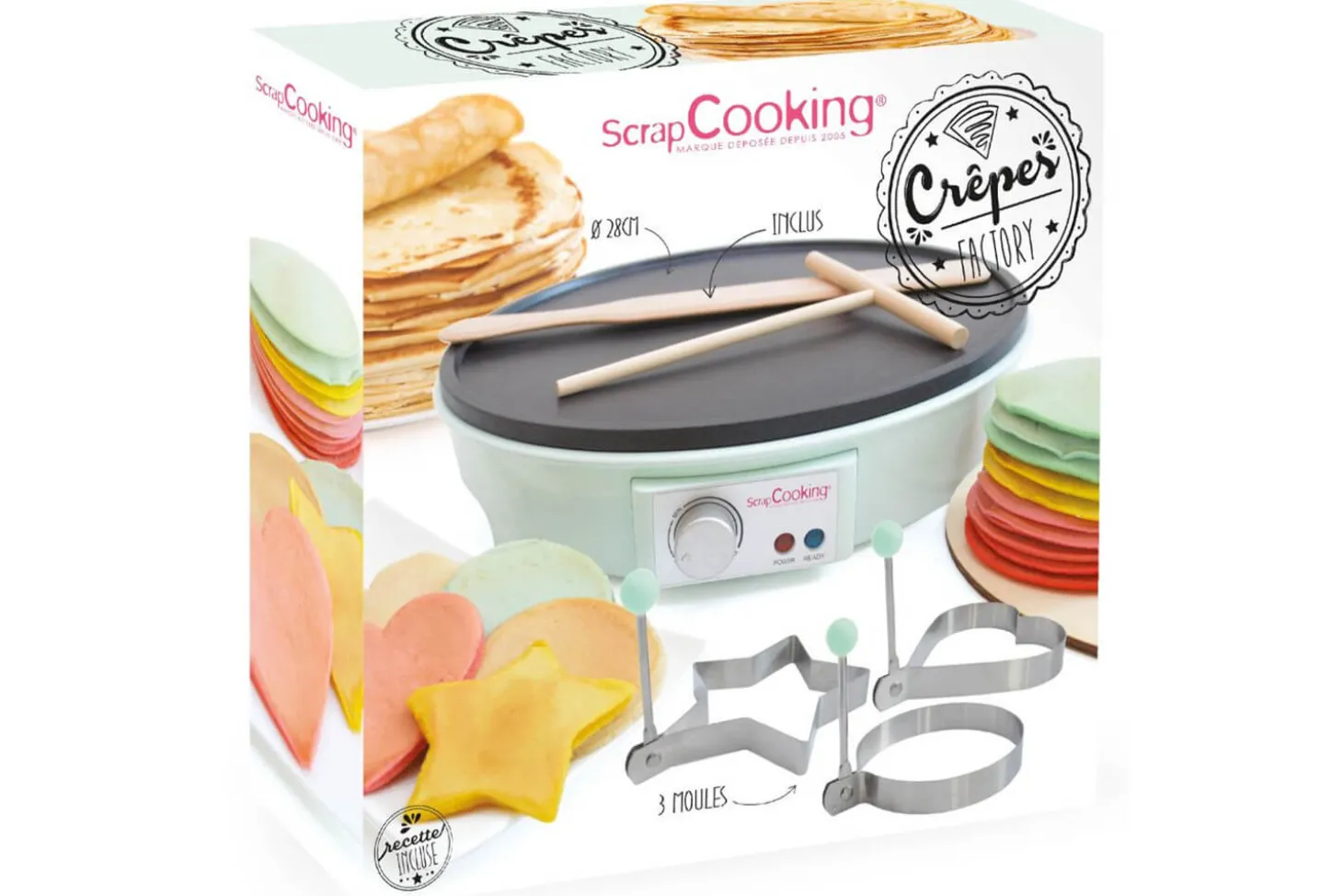 Machine à crêpes Scrapcooking Crêpe Factory 28cm