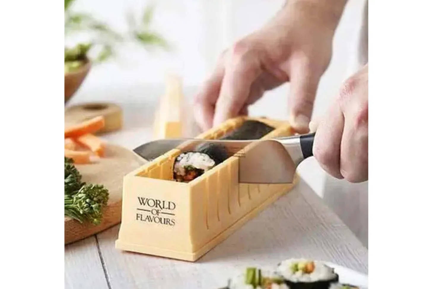 Machine à sushis KitchenCraft World of Flavors jaune