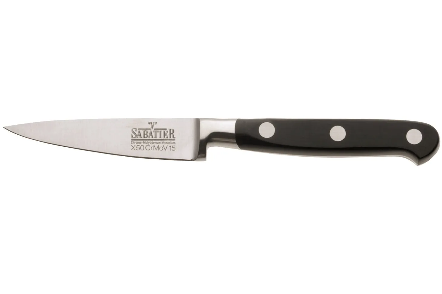 Malette 4 couteaux de cuisine V. Sabatier + 1 fourchette de chef manches 3 rivets