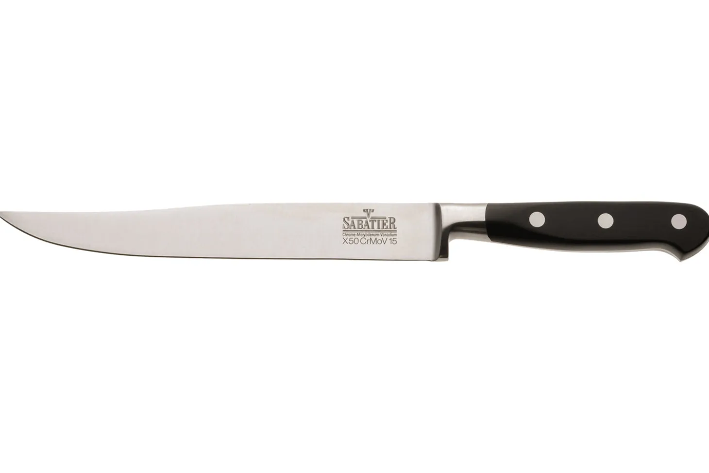 Malette 4 couteaux de cuisine V. Sabatier + 1 fourchette de chef manches 3 rivets