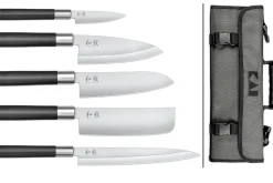 Malette 5 couteaux japonais KAI Wasabi Black JAPON