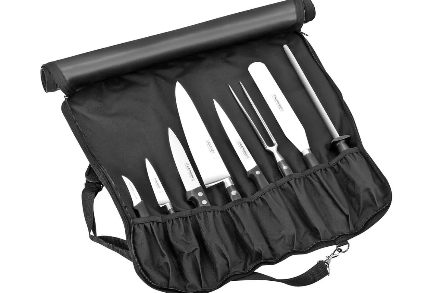 Malette de Chef Bargoin 5 couteaux de cuisine + 3 ustensiles acier inox