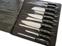 Malette de 9 couteaux DOMVS pour cuisiniers + fusil 3 Claveles