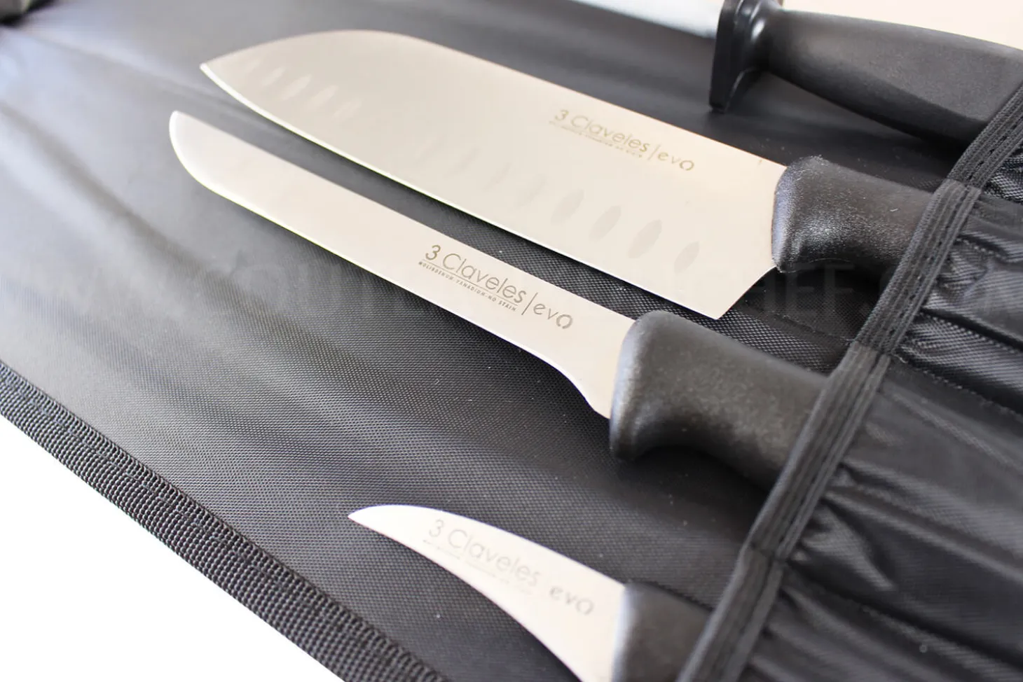 Malette de 9 couteaux EVO pour cuisiniers + fusil 3 Claveles
