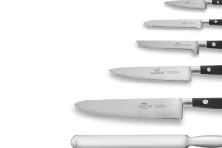 Malette de 5 couteaux + 1 fusil Sabatier Idéal Inox 100% forgés et français