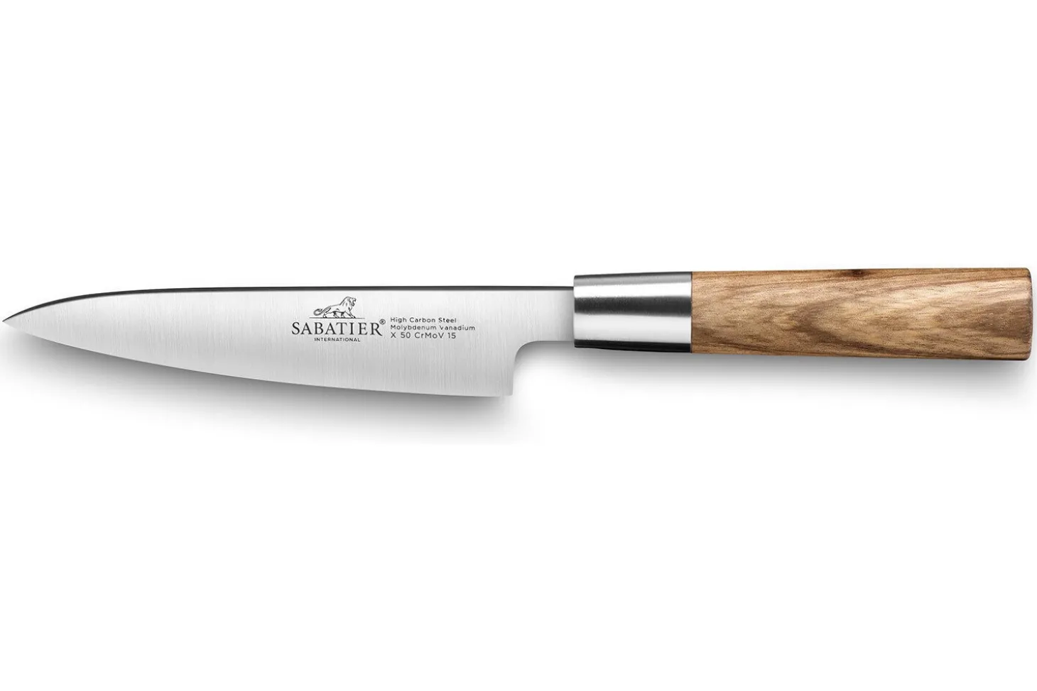 Malette Sabatier International 3 couteaux de cuisine style japonais manche Zebrano