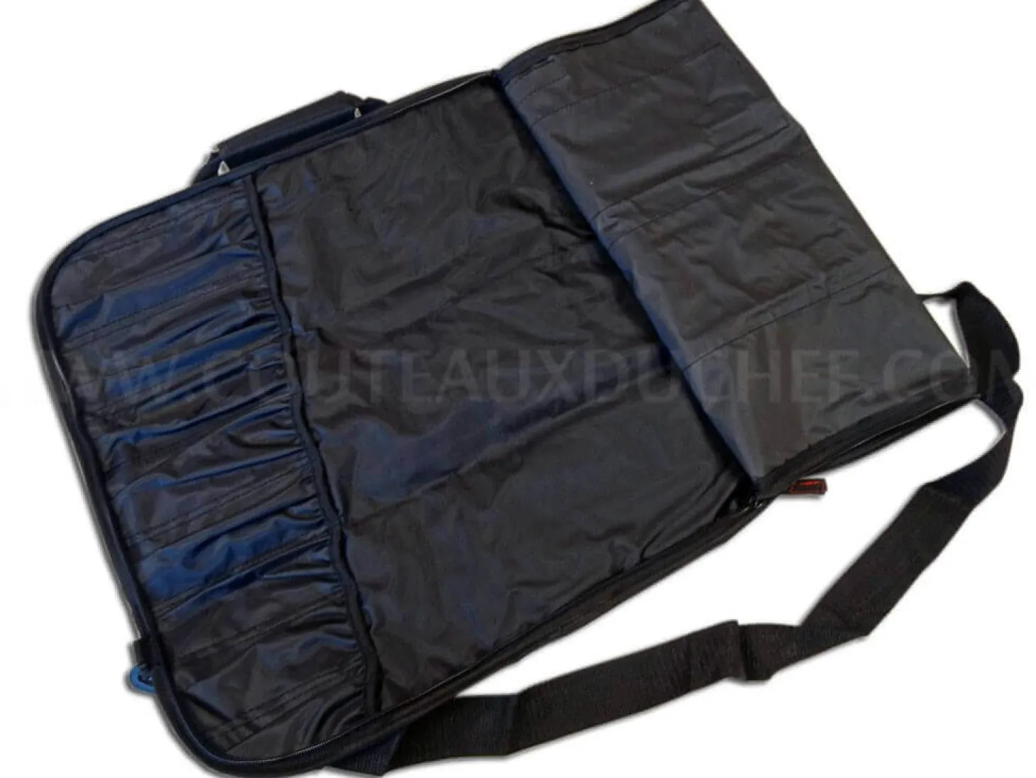 Malette souple pour 8 couteaux de cuisine - nylon noir Tojiro