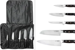 Mallette 5 couteaux de cuisine Fukito Ebène X50