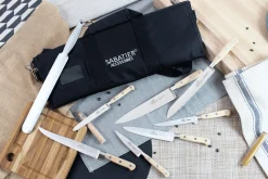 Mallette cuisine Sabatier Brocéliande 7 couteaux fabrication française + 1 fusil