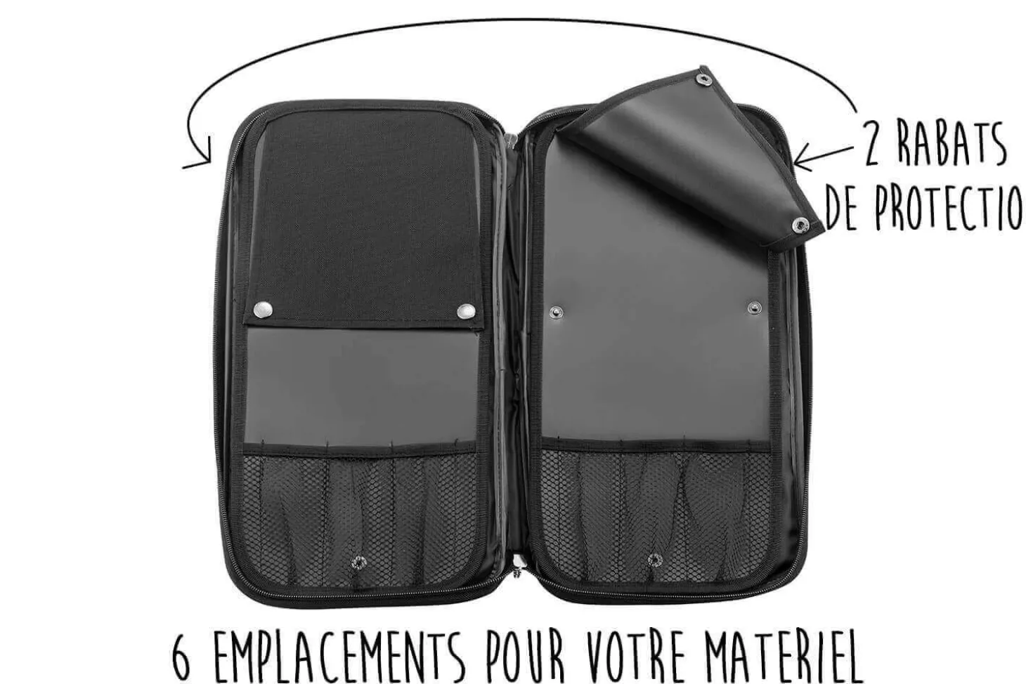 Mallette cuisinier Sabatier Périgord 5 couteaux fabrication française + 1 fusil
