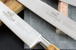 Mallette cuisinier Sabatier Provençao 7 couteaux fabrication française + 1 fusil
