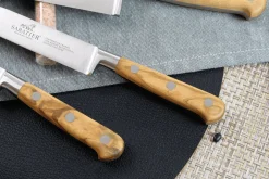 Mallette cuisinier Sabatier Provençao 7 couteaux fabrication française + 1 fusil
