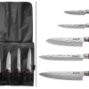 Mallette de 5 couteaux de cuisine Wusaki Pakka X50 manches pakkawood