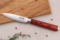 Mallette de 5 couteaux de cuisine Wusaki Pakka X50 manches pakkawood